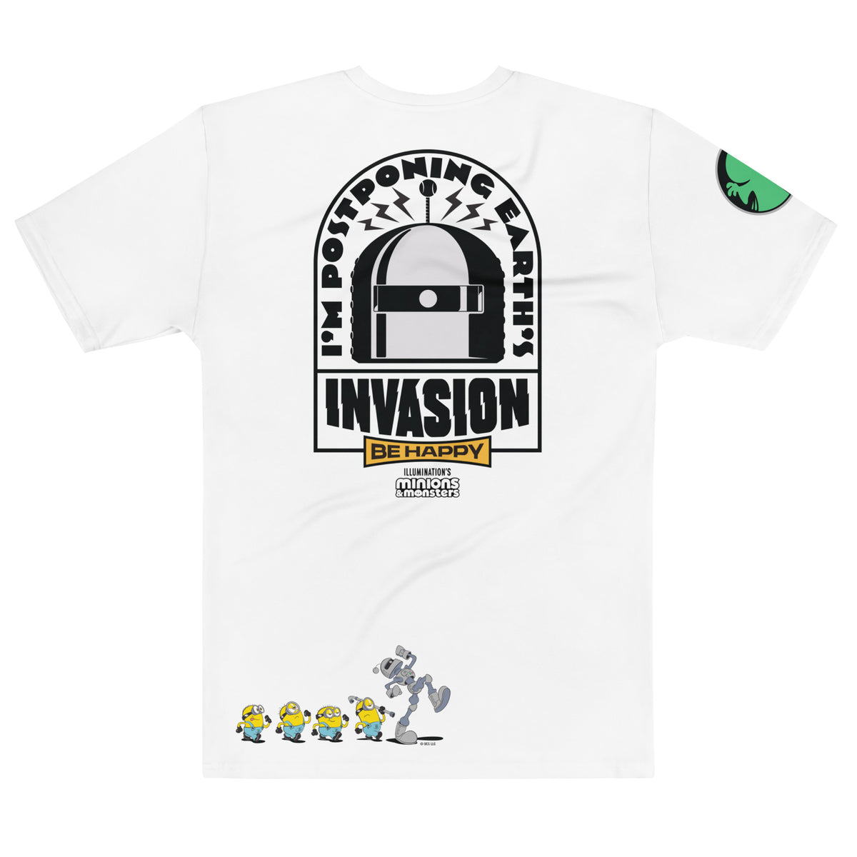 Minions & Monsters T-Shirt Caution: Monster Invasion! front view