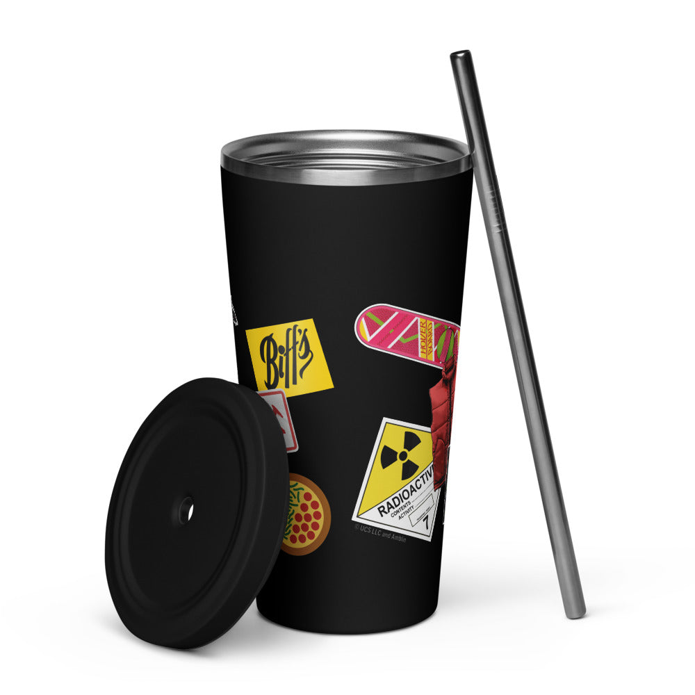 Back to the Future Stainless Steel Tumbler - 40th Anniversary