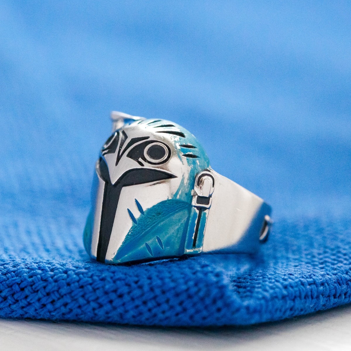 Star Wars x RockLove Bo-Katan Kryze Helmet Sterling Silver Ring