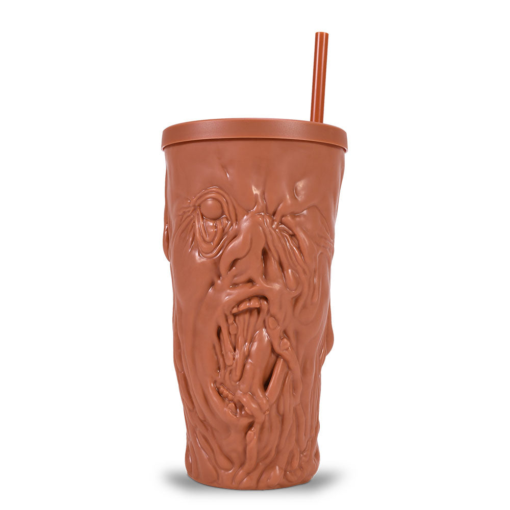 Clayface 32 oz Grippr Cup standing upright against a neutral background, showing its full textured silhouette