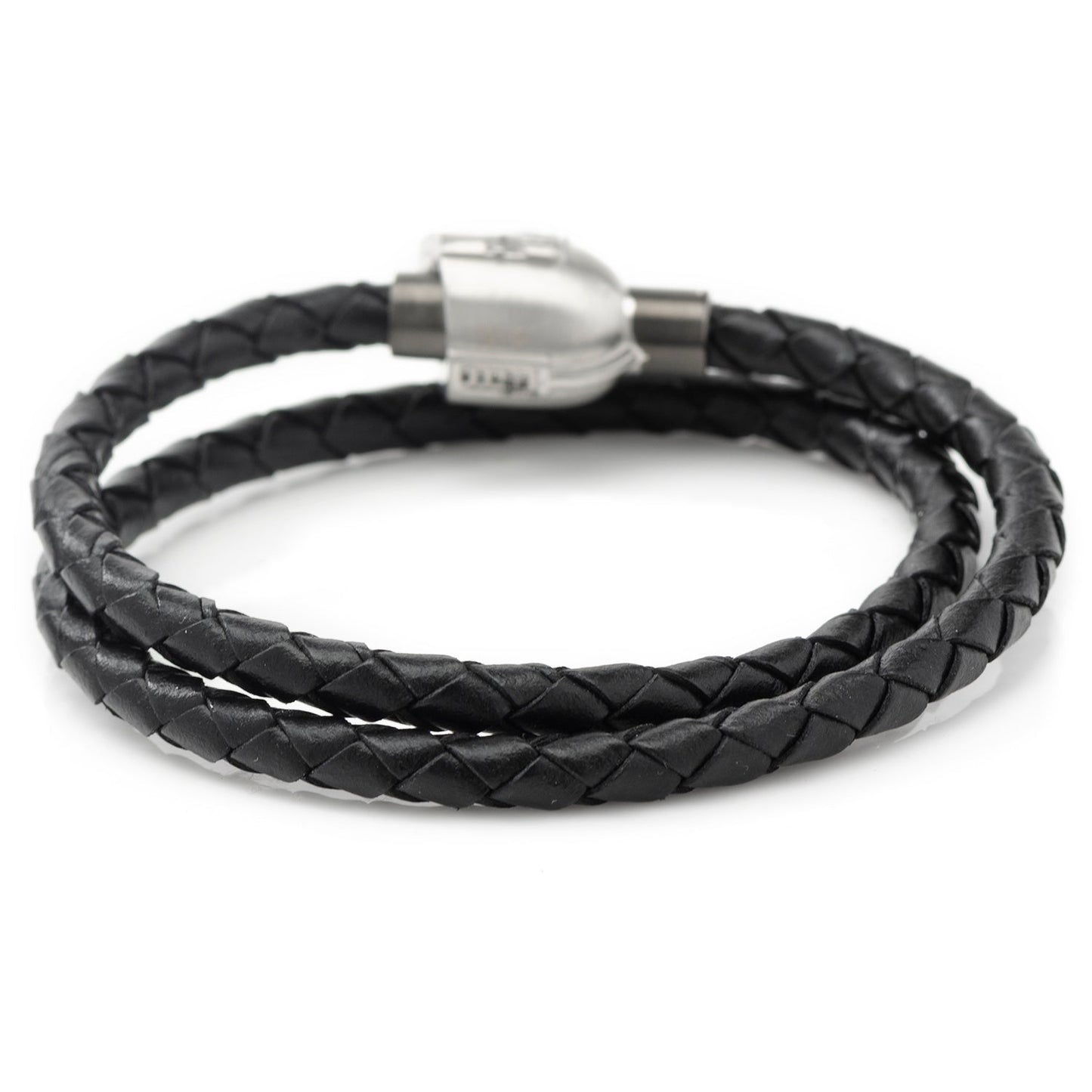 Star Wars The Mandalorian double wrap bracelet shown on a plain background