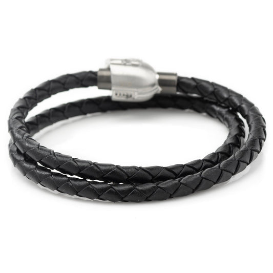 Star Wars The Mandalorian double wrap bracelet shown on a plain background