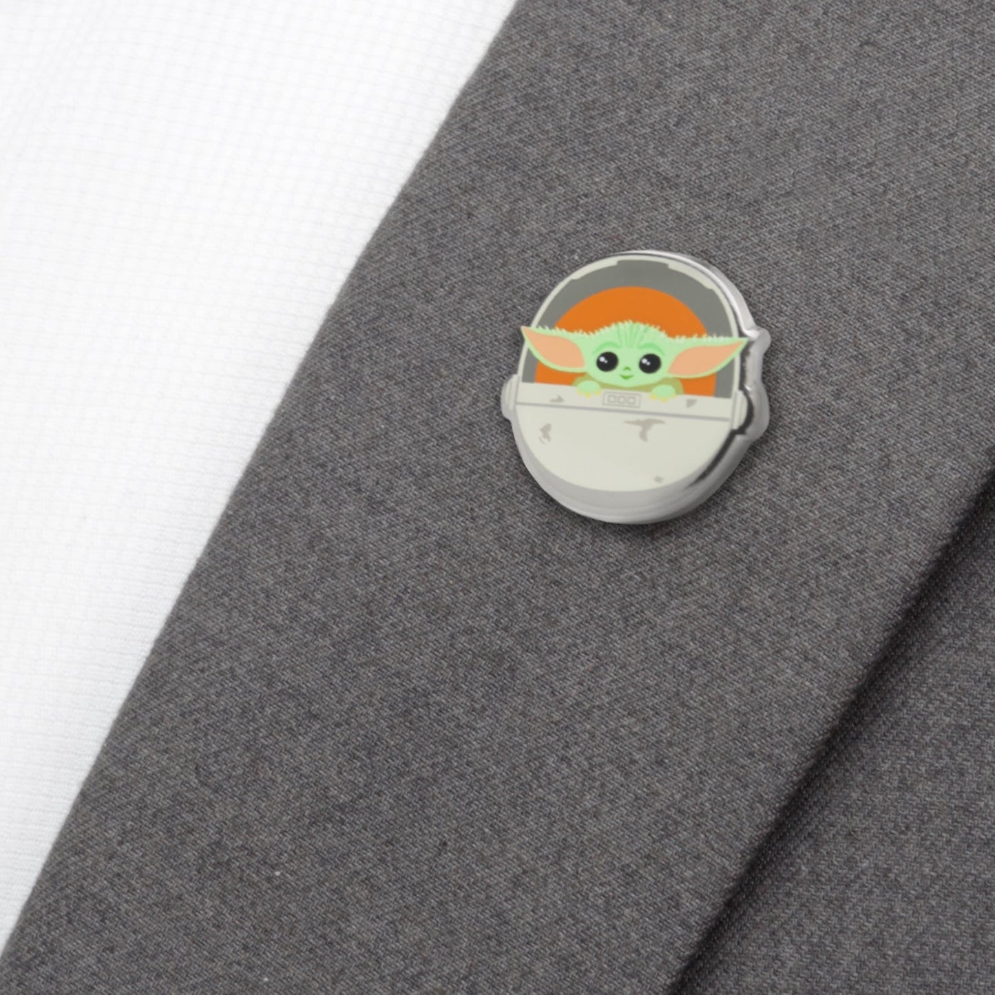 Star Wars Grogu in Hover Bassinet Lapel Pin