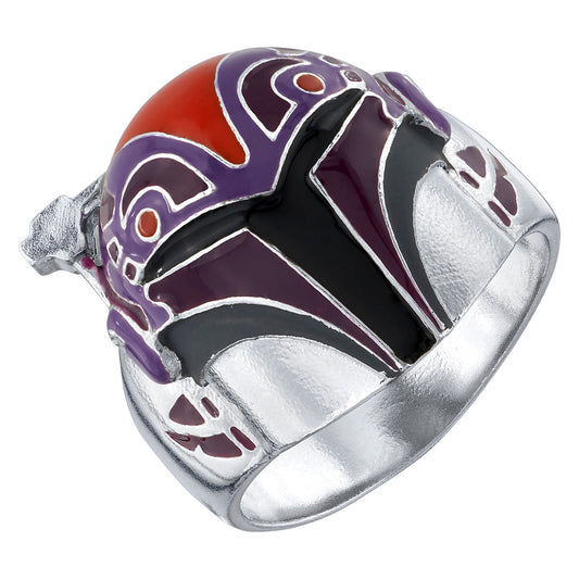 Side profile of the ring showing the REBEL lettering on the band.