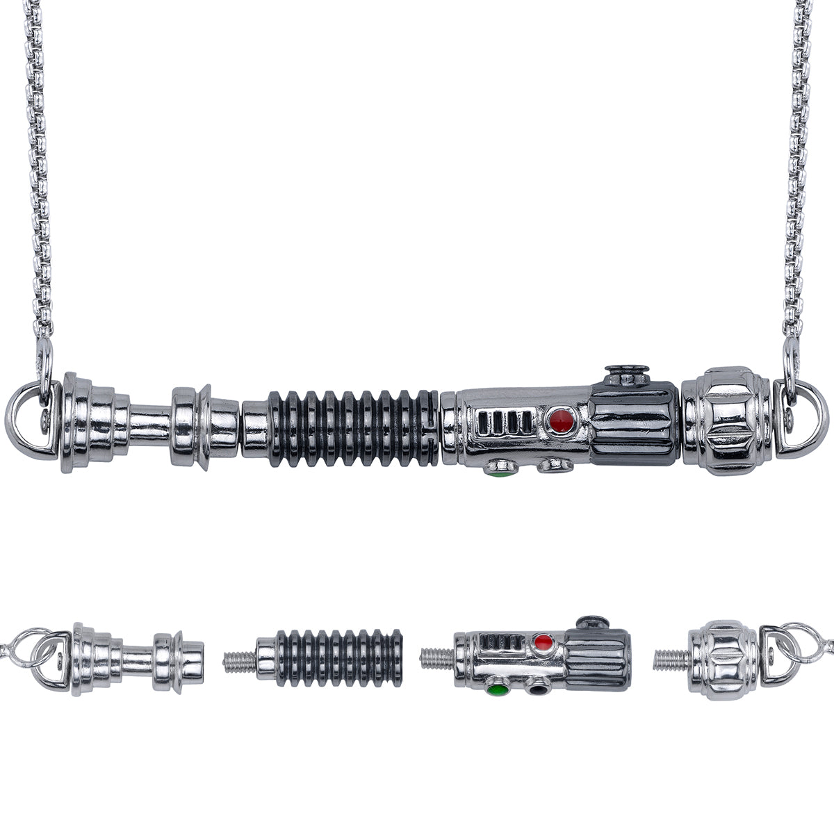 Star Wars x RockLove Duty and Resolve Lightsaber Necklace in collector packaging