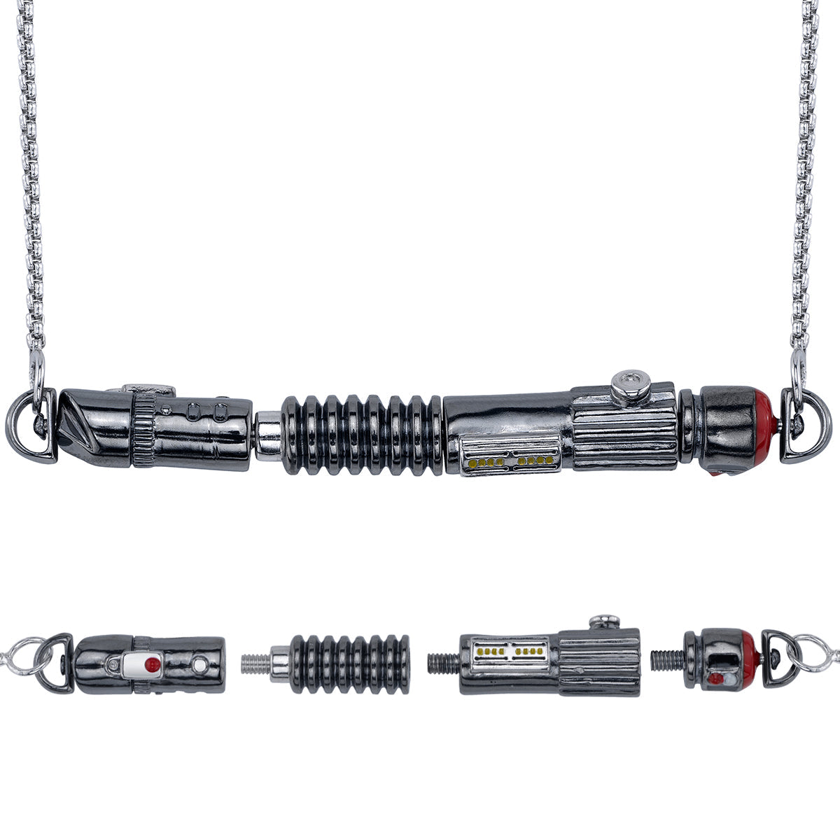 Star Wars x RockLove Power and Control Lightsaber Necklace in collector box.