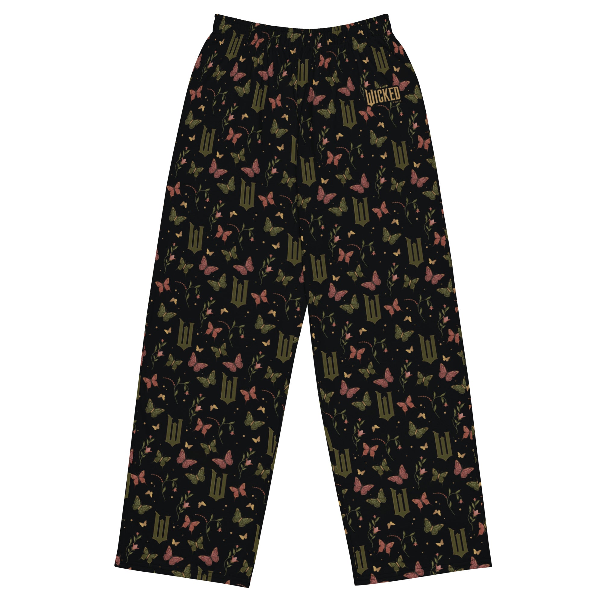 Cineplex Shop Wicked Logo Lounge Pants Enchanted Elements Allover Print Black ...