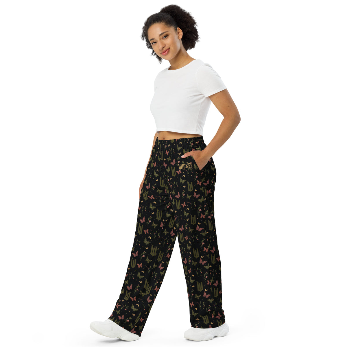 Cineplex Shop Wicked Logo Lounge Pants Enchanted Elements Allover Print Black ...