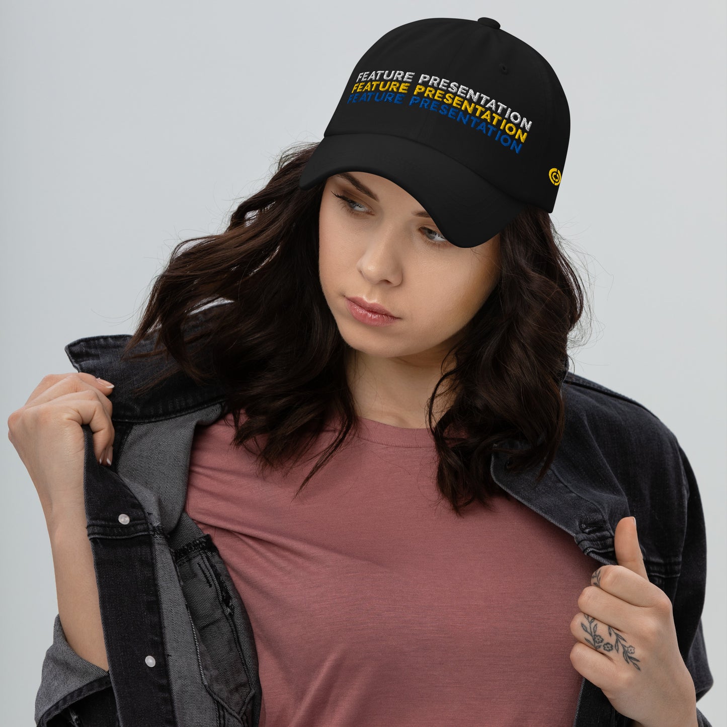 Cineplex Embroidered Dad Hat Feature Presentation