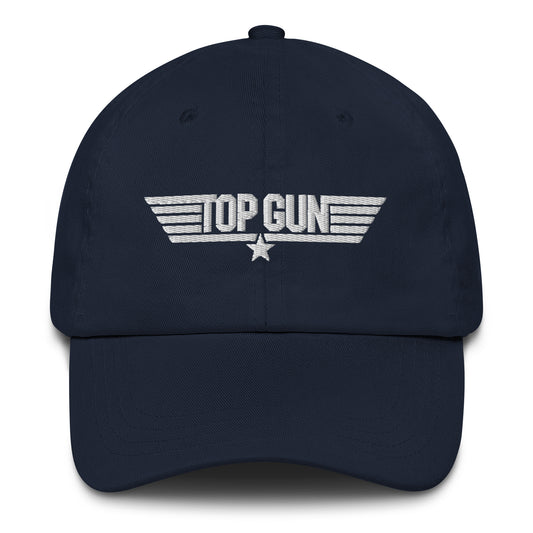 Top gun logo dad hat - navy