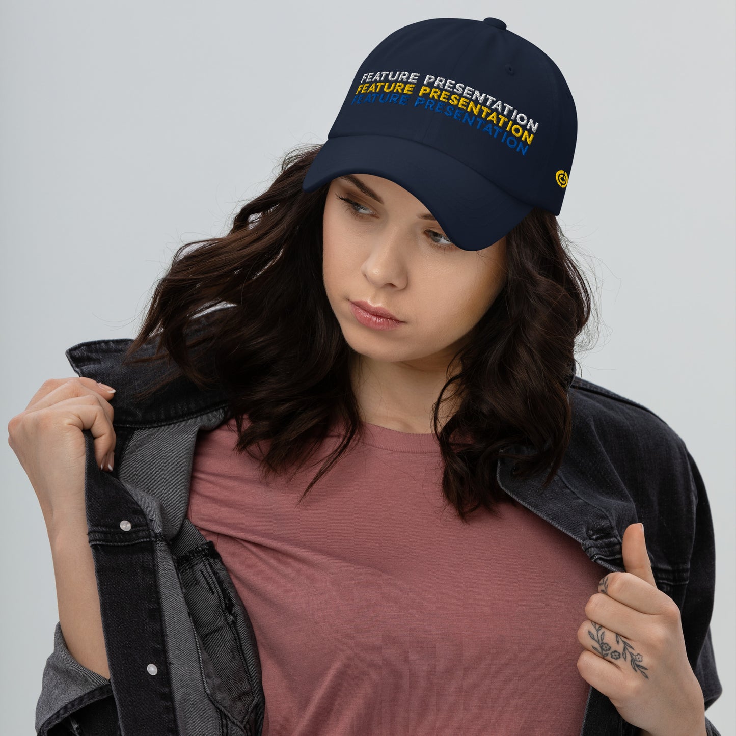 Cineplex Embroidered Dad Hat Feature Presentation