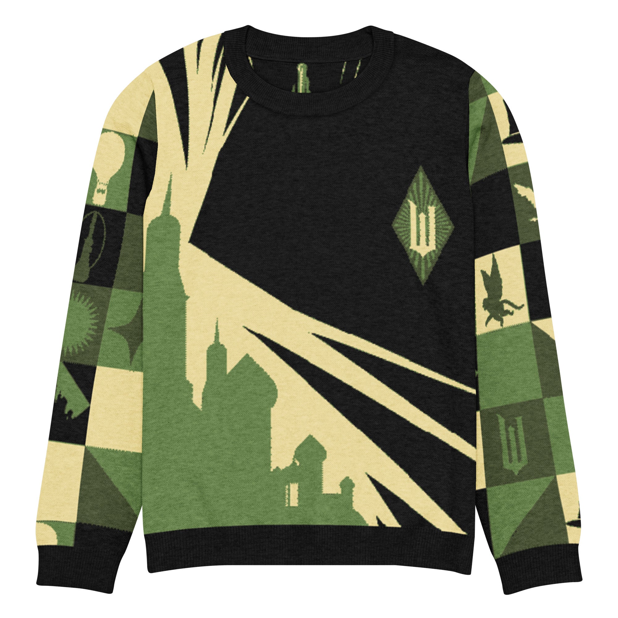 Cineplex Shop Wicked Logo Knit Sweater For Good Emerald City Green – Cineplex Shop
