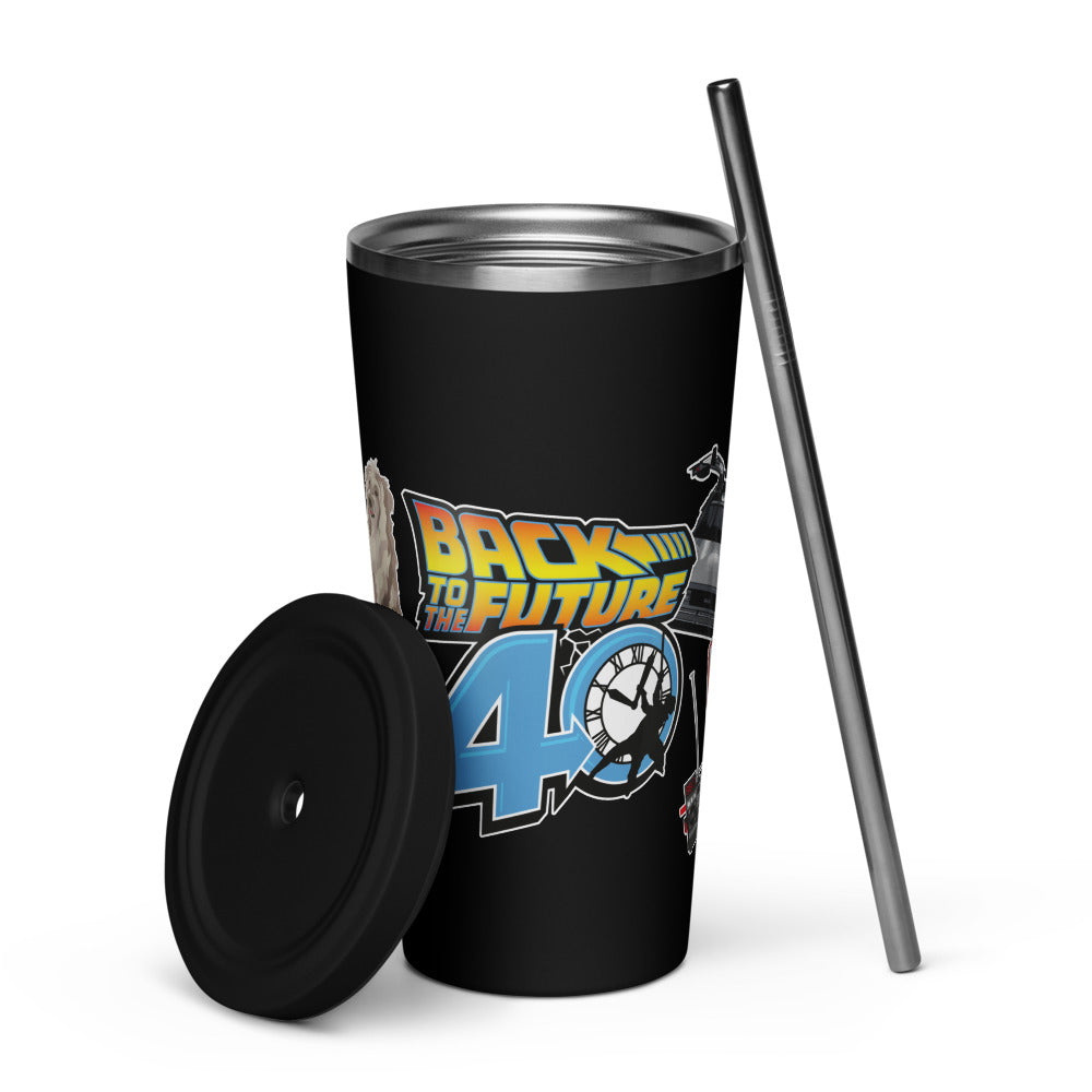 Back to the Future Stainless Steel Tumbler - 40th Anniversary