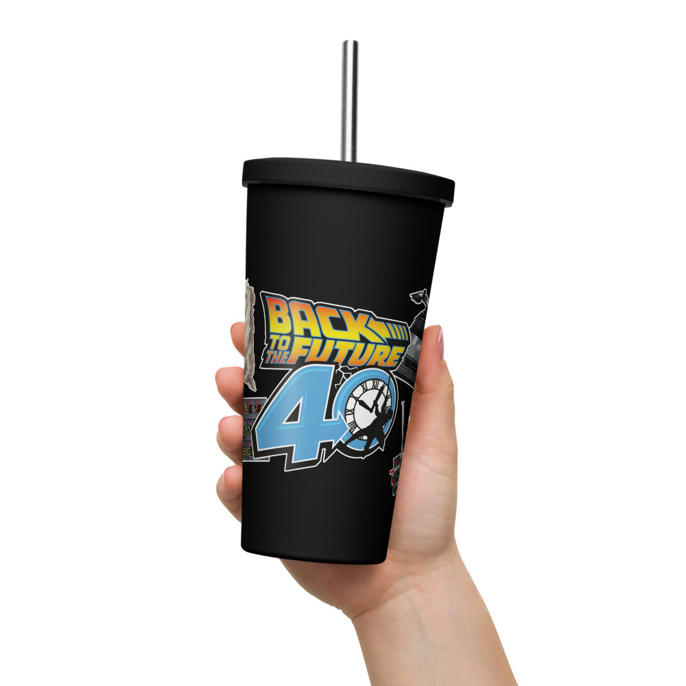Back to the Future Stainless Steel Tumbler - 40th Anniversary