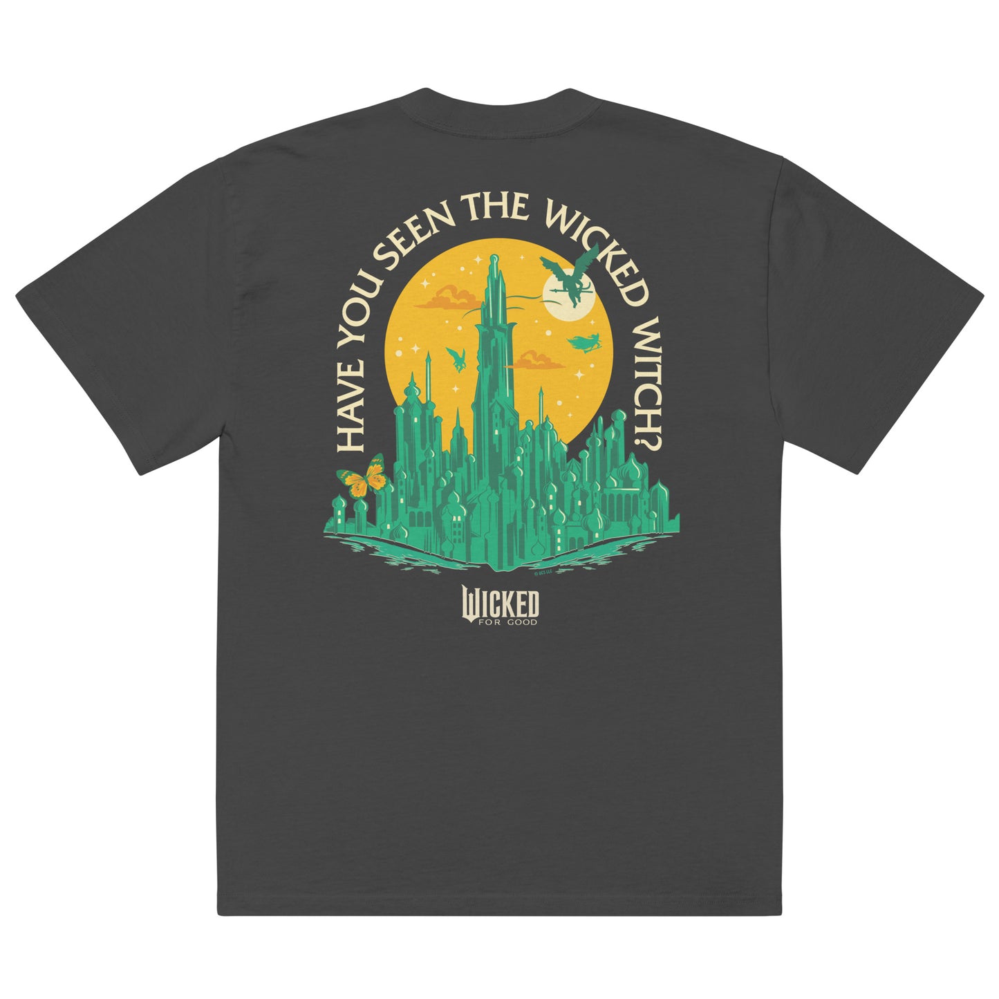 Wicked: For Good Oversized Faded T-Shirt - "Have You Seen the Wicked Witch?"