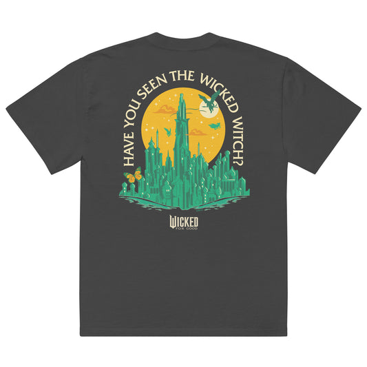 Wicked: For Good Oversized Faded T-Shirt - "Have You Seen the Wicked Witch?"