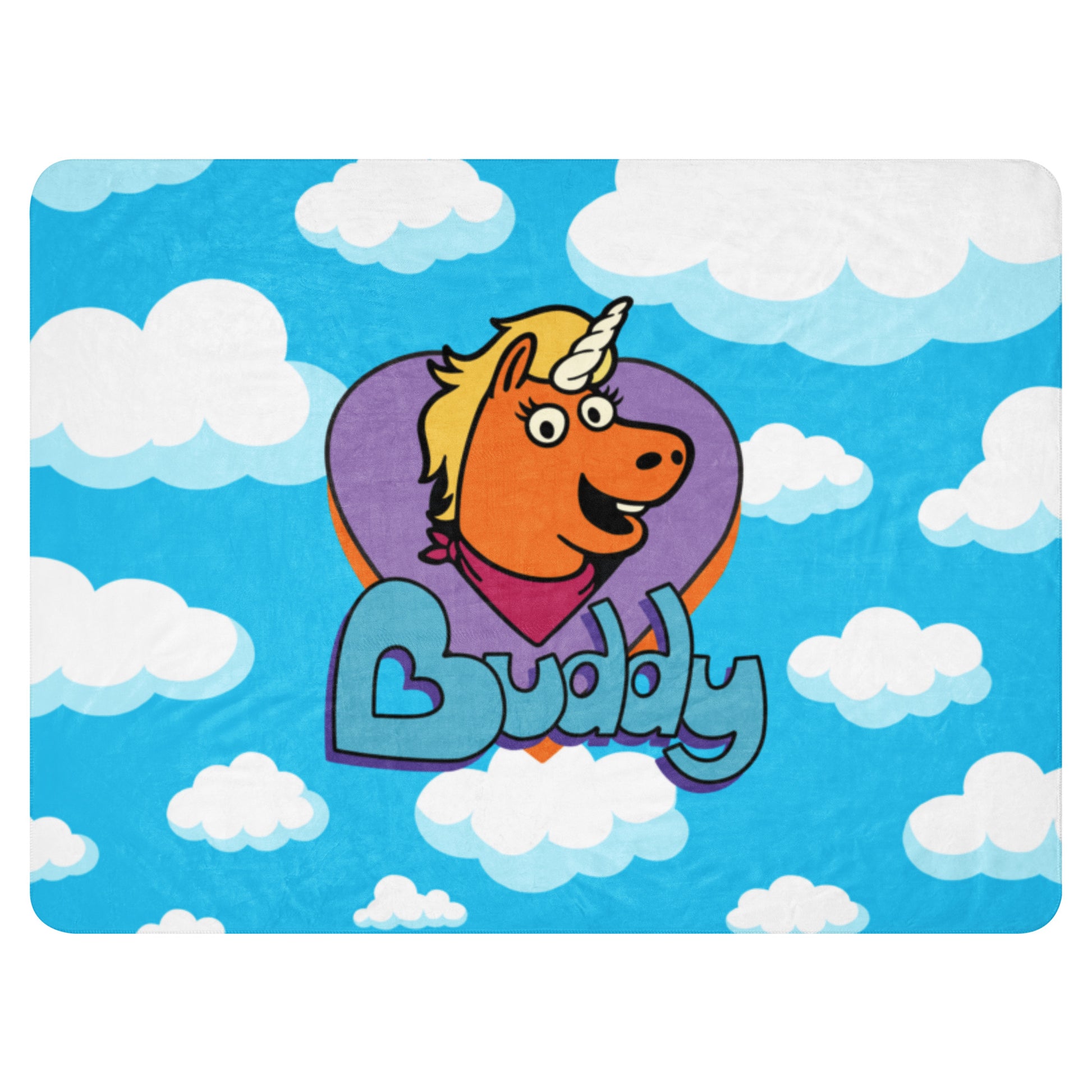 Buddy Logo Sherpa Blanket front showing the AMC Theatres mascot logo